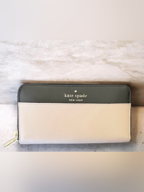 kate spade Handbags - Kate Spade New York Staci Colorblock Double Zip Around Wristlet Wallet